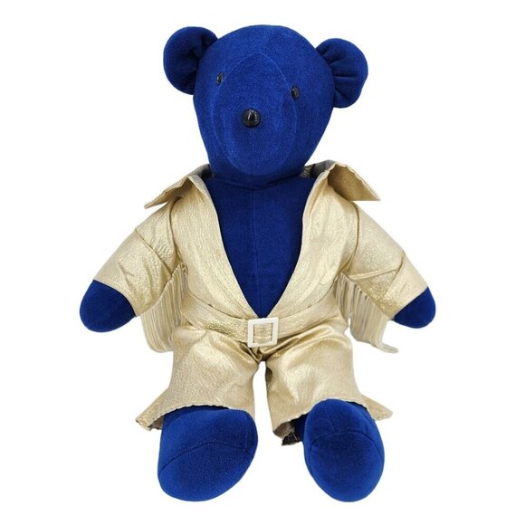 Vintage North American Bear Co Inc Plush Blue Elvis Teddy Bear 20" 1979 - Picture 1 of 10